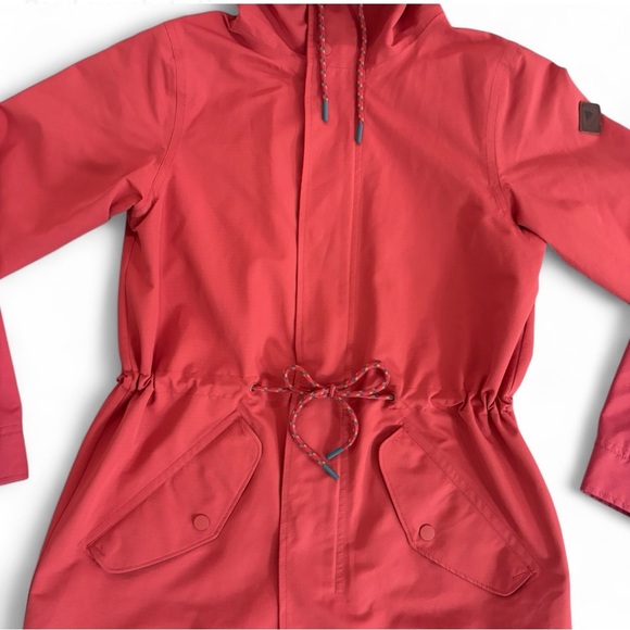 Burton Women's Sadie Waterproof Rain Jacket Windbreaker Cranberry Breathable - Picture 4 of 9